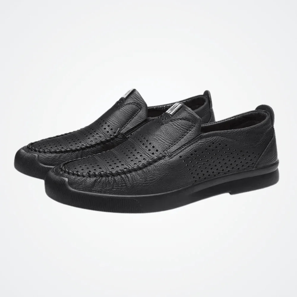 Men's Leather Moccasins Milan - Pure - PURECLO
