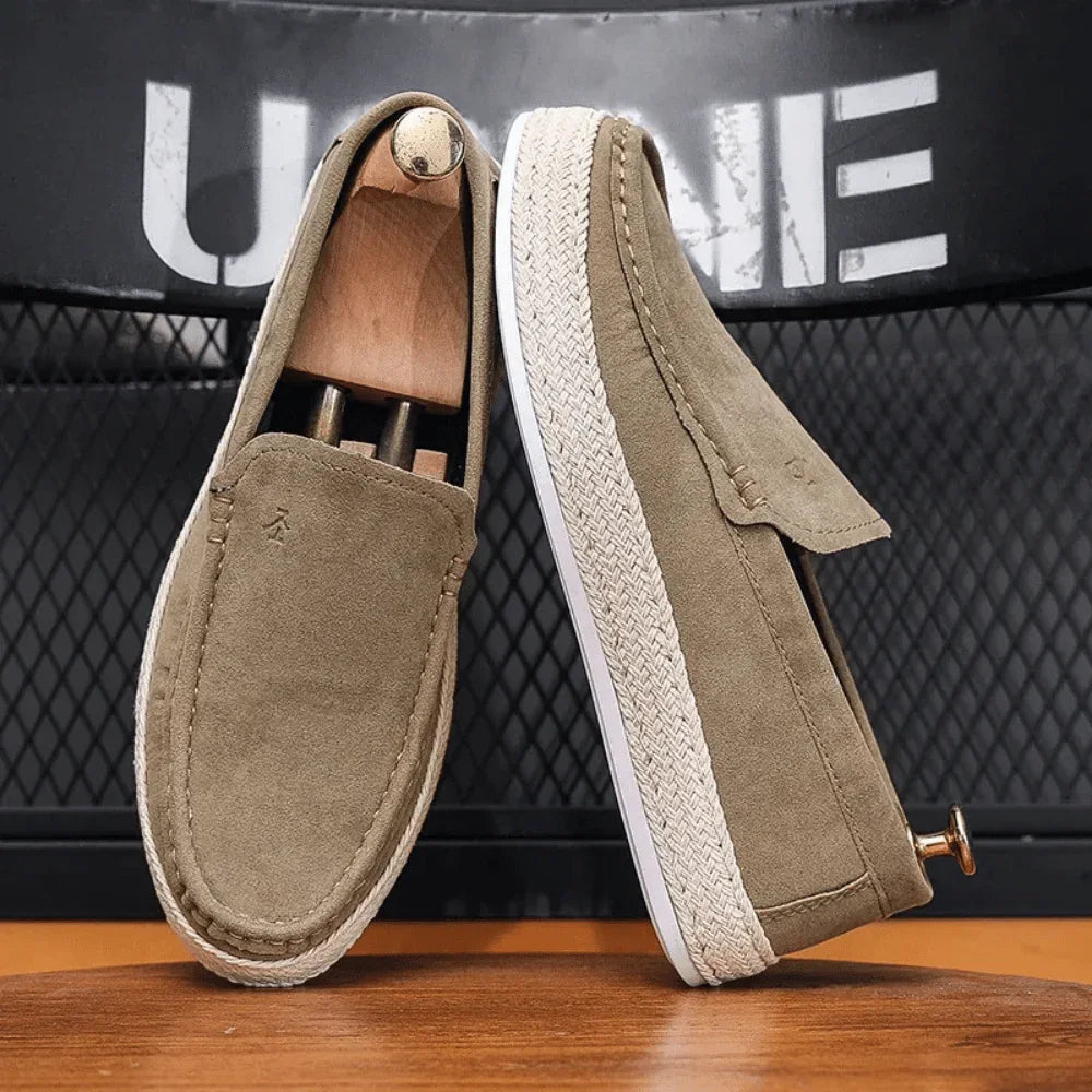 Leather Moccasins for Men Nantes - Pure - PURECLO