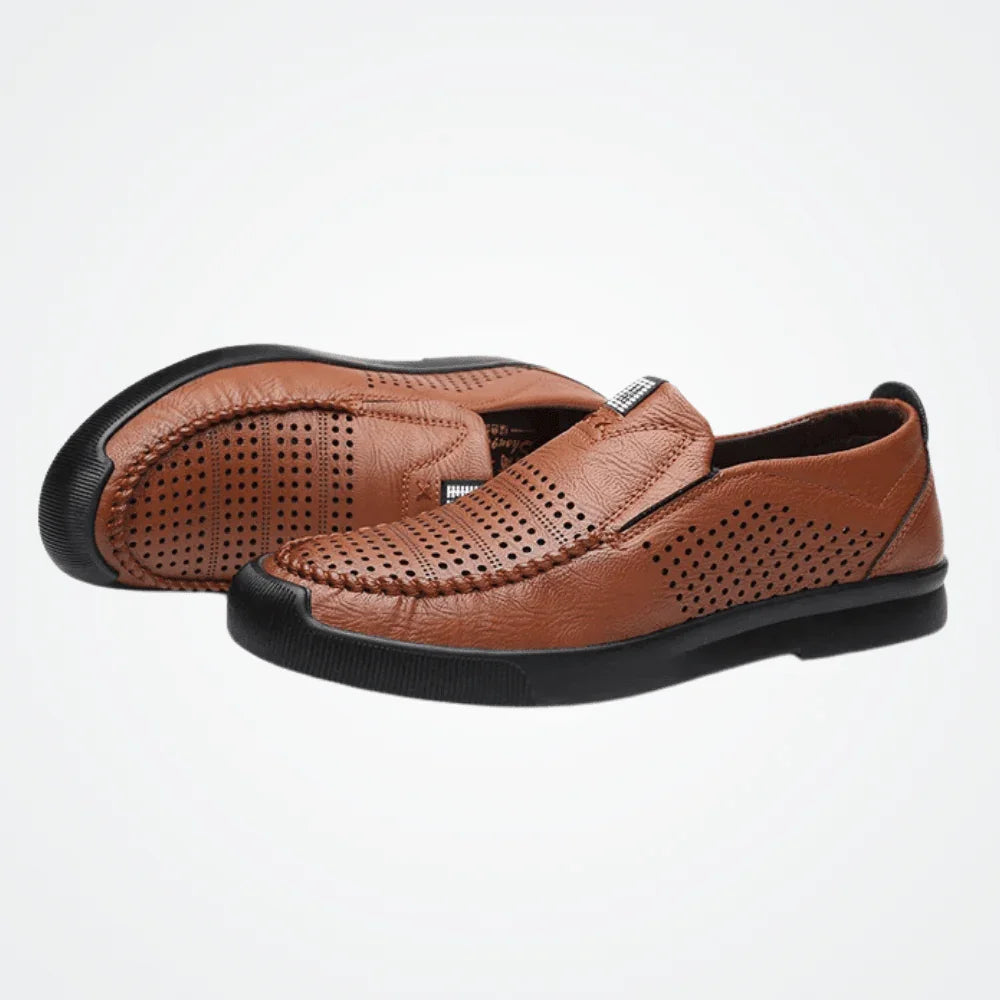 Men's Leather Moccasins Milan - Pure - PURECLO