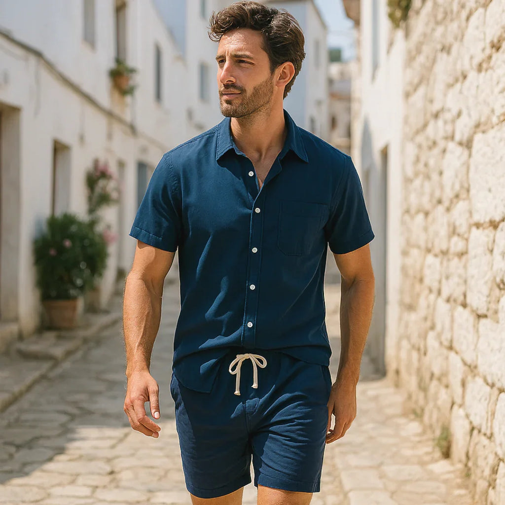 Capri Summer Shirt & Shorts Set - PURECLO
