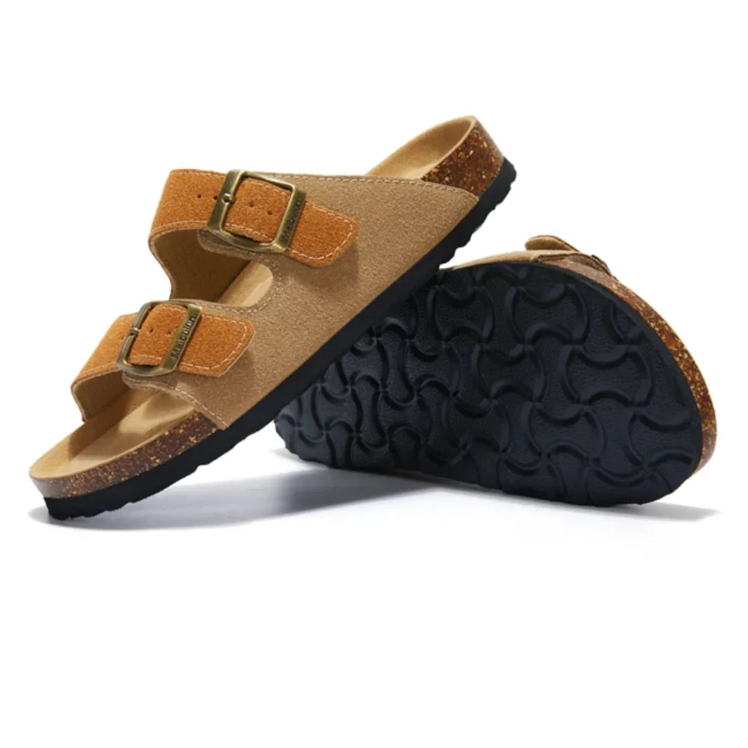 Birken California Suede Sandals for Men - Pure - PURECLO
