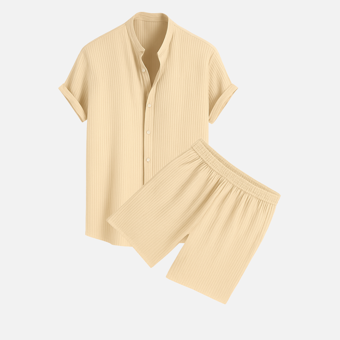 Riviera Summer Shirt & Shorts Set - PURECLO