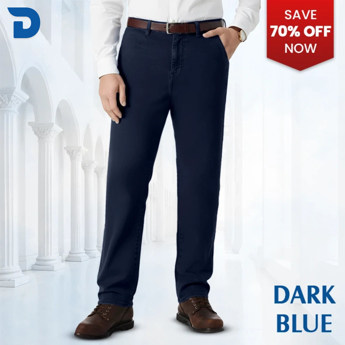 PURE | Dad Jeans – Classic Straight Fit Stretch Denim