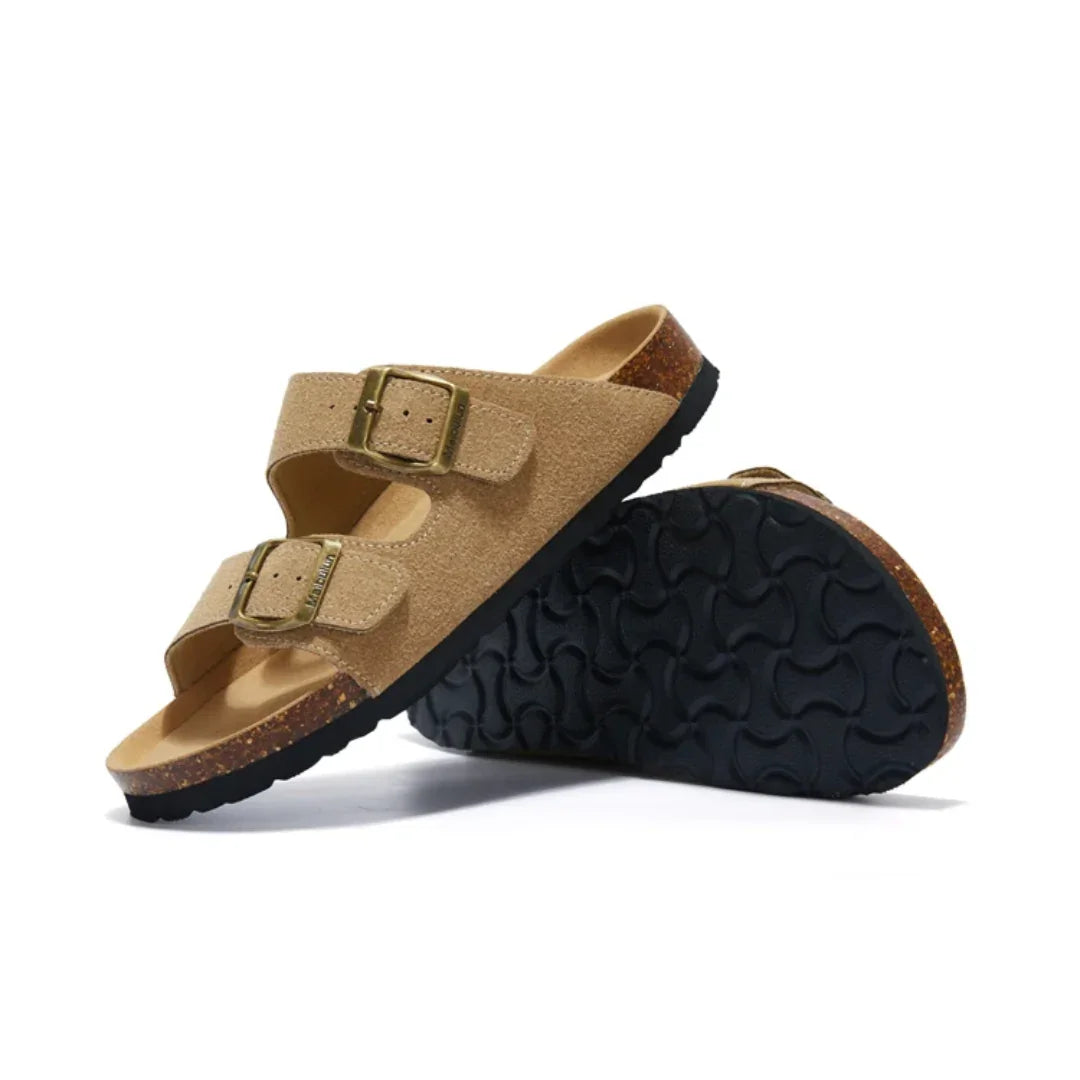 Birken California Suede Sandals for Men - Pure - PURECLO
