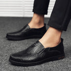 Men's Leather Moccasin Pisa - Pure - PURECLO