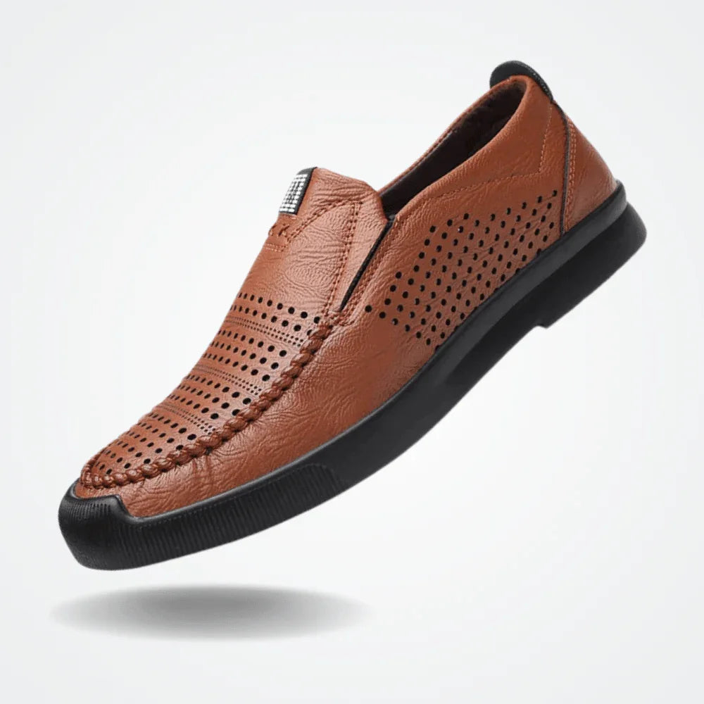 Men's Leather Moccasins Milan - Pure - PURECLO
