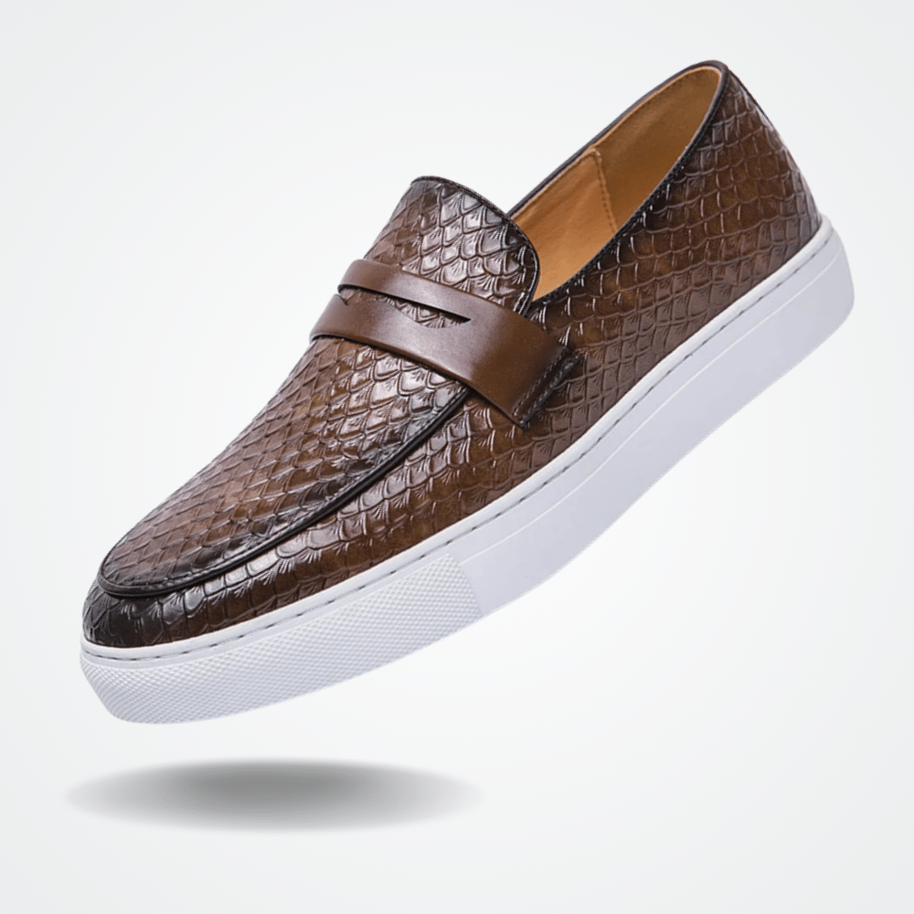 Leather Moccasin Slip On for Men Toulon - Pure