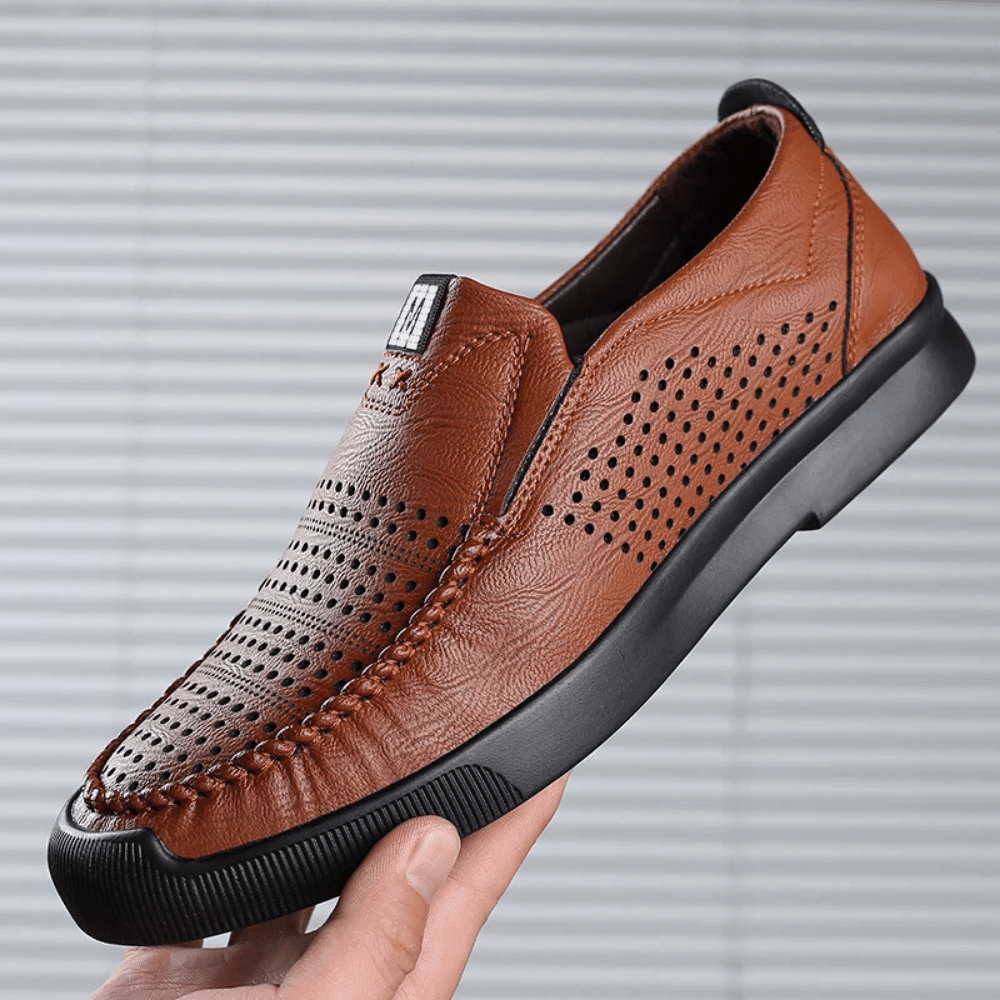 Men's Leather Moccasins Milan - Pure