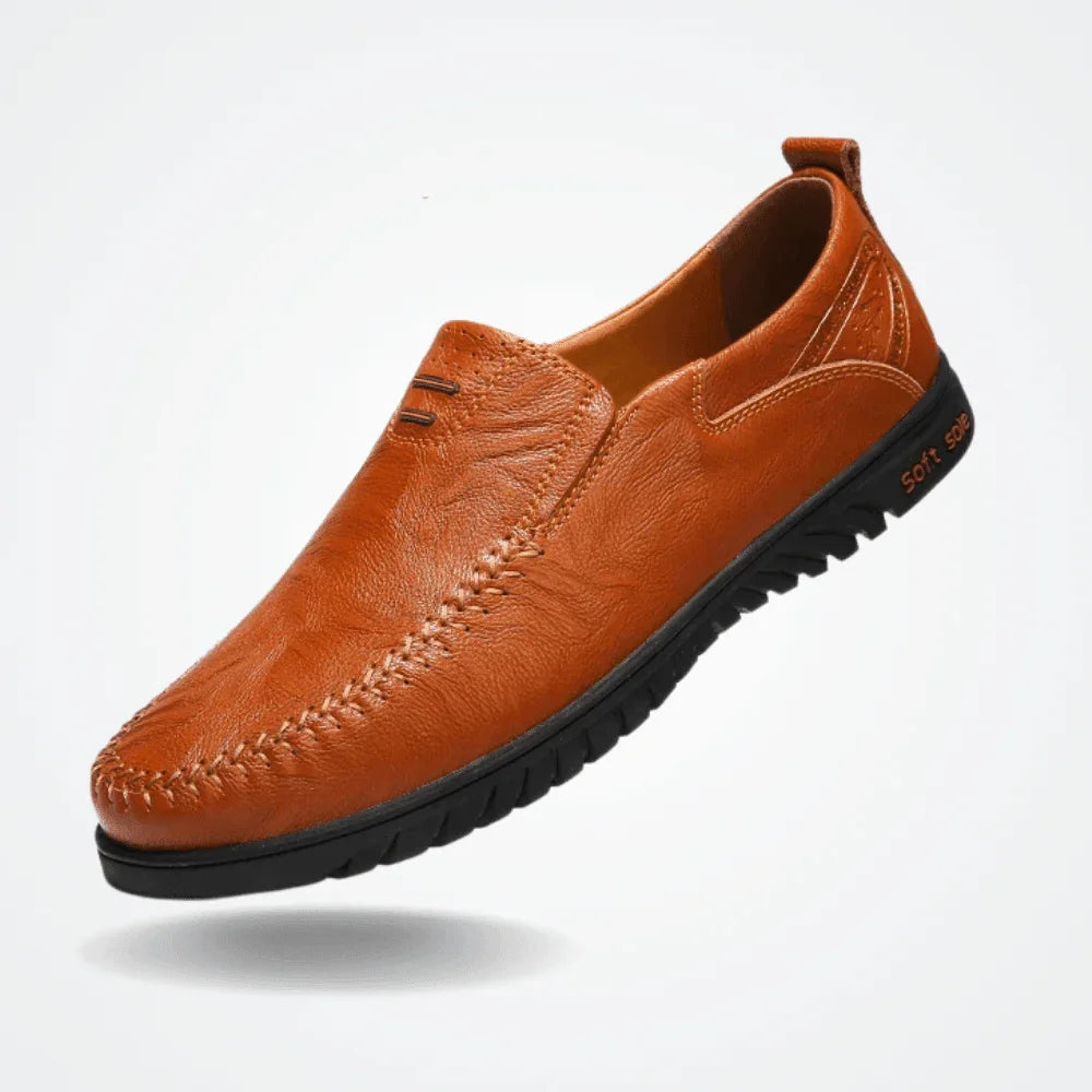 Men's Leather Moccasin Pisa - Pure - PURECLO