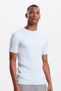 THE CABLE SHORT SLEEVE T-SHIRT - PURECLO