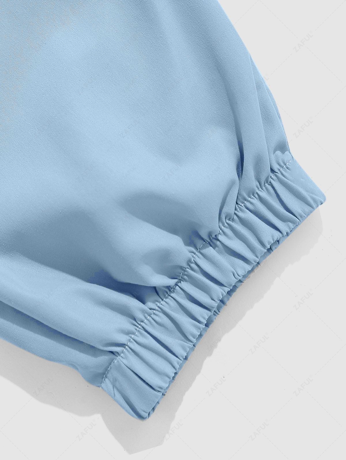 Drawstring Pocket Jogger Pants BLUE HOSTA - PURECLO