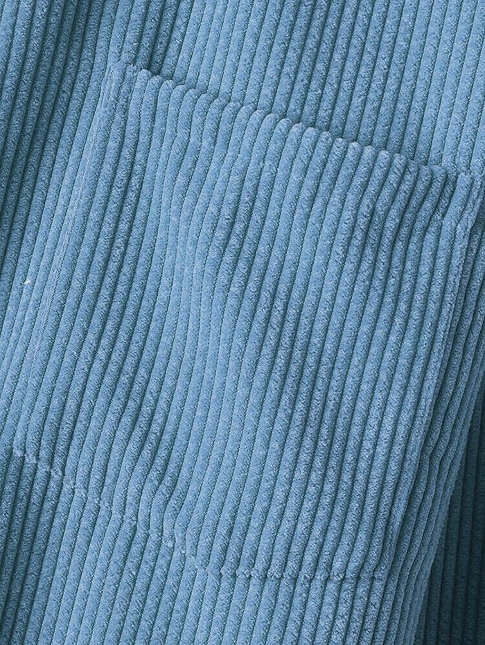 Solid Color Corduroy Long Sleeves Shirt BLUE LIGHT COFFEE LIGHT BLUE LIGHT YELLOW DEEP COFFEE - PURECLO