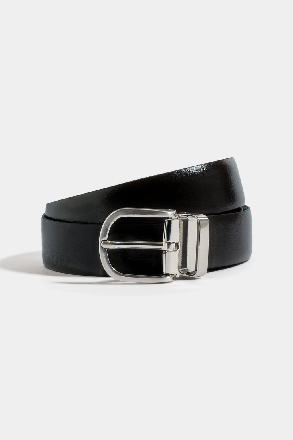Black and brown reversible belt - Made in Italy