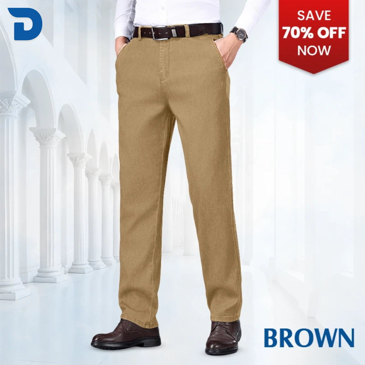 PURE | Dad Jeans – Classic Straight Fit Stretch Denim