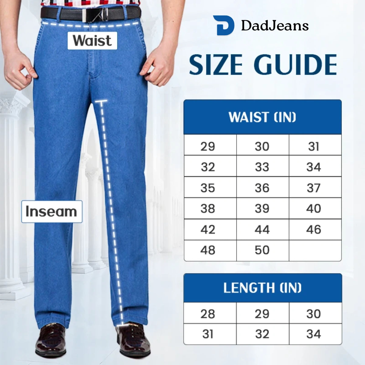 PURE | Dad Jeans – Classic Straight Fit Stretch Denim