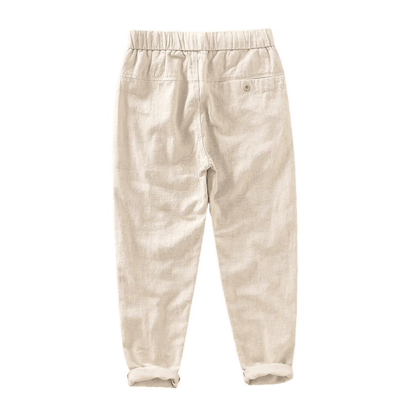 Men's Linen Trousers Rovino - Pure