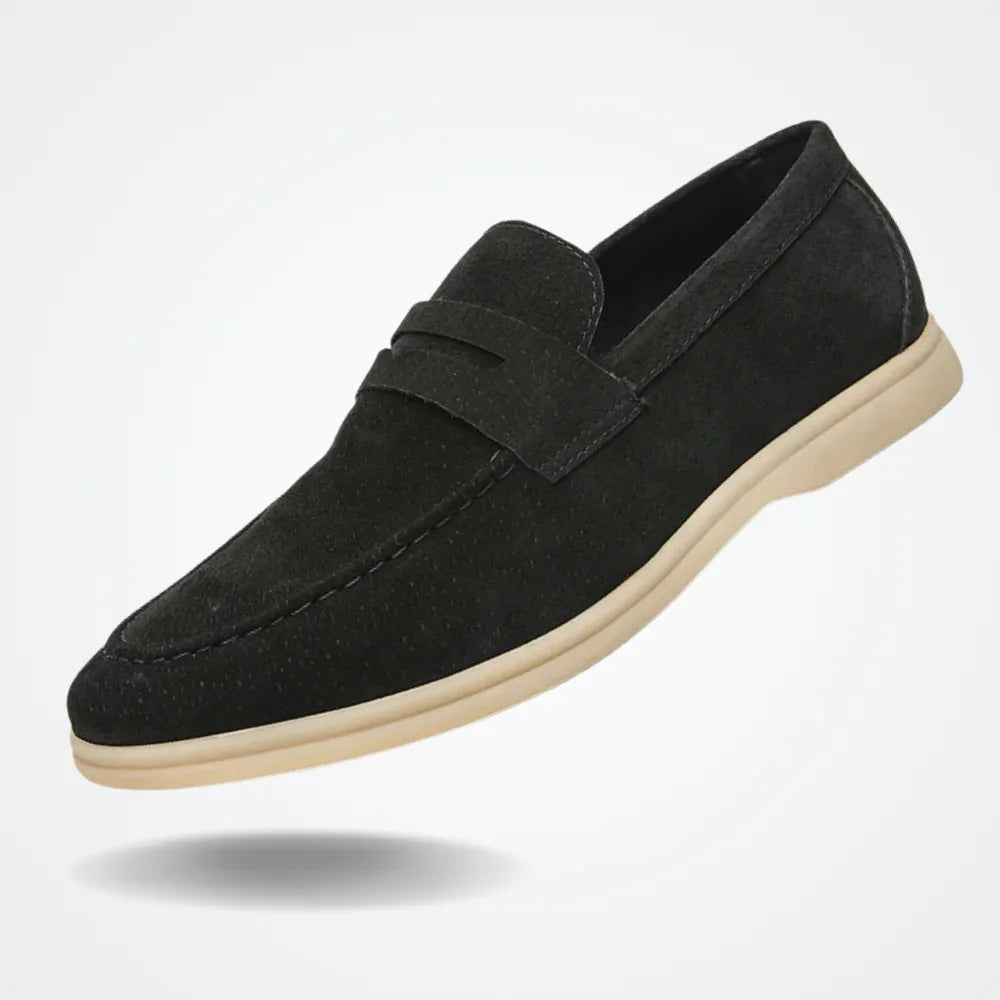 Leather Moccasin Loafer for Men Liverpool - Pure - PURECLO