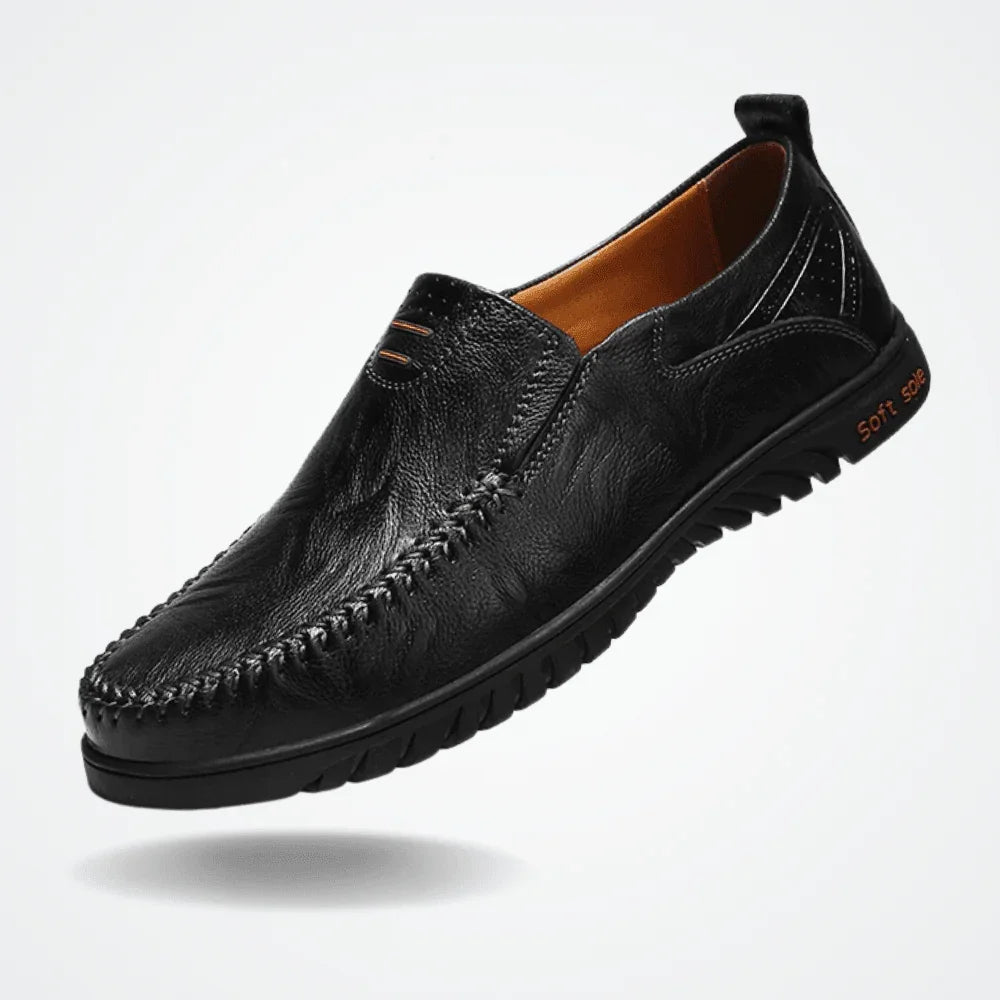 Men's Leather Moccasin Pisa - Pure - PURECLO