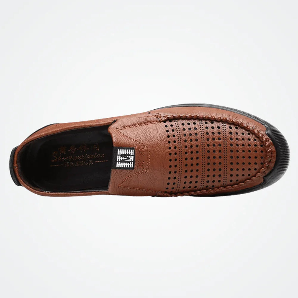 Men's Leather Moccasins Milan - Pure - PURECLO
