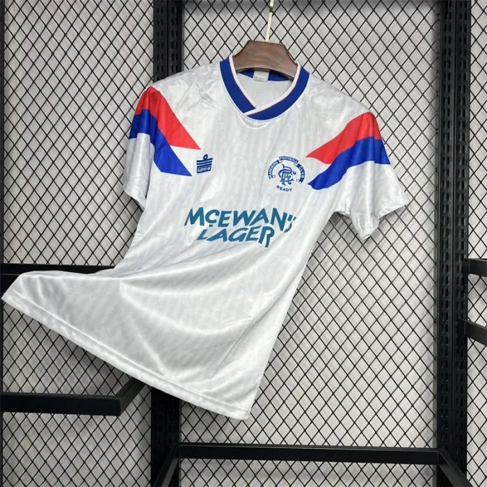 Retro Rangers Away Kit 1990 1992 Football Jersey - PURECLO