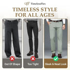 Pure™ TimelessFlex – Pantalones Clásicos de Corte Recto para Hombre con Elasticidad 4-Way Stretch