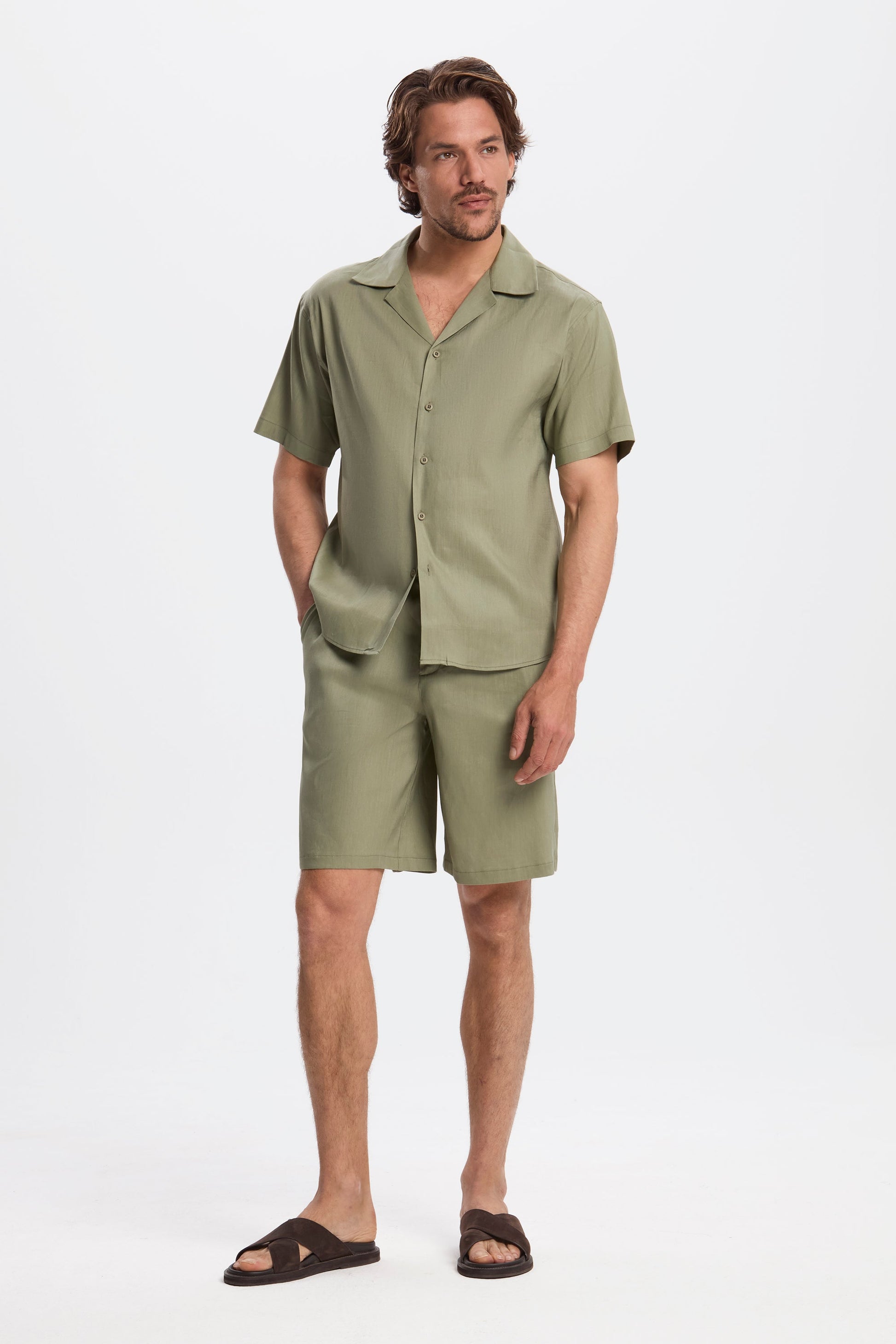 THE LINEN SHORTS - PURECLO