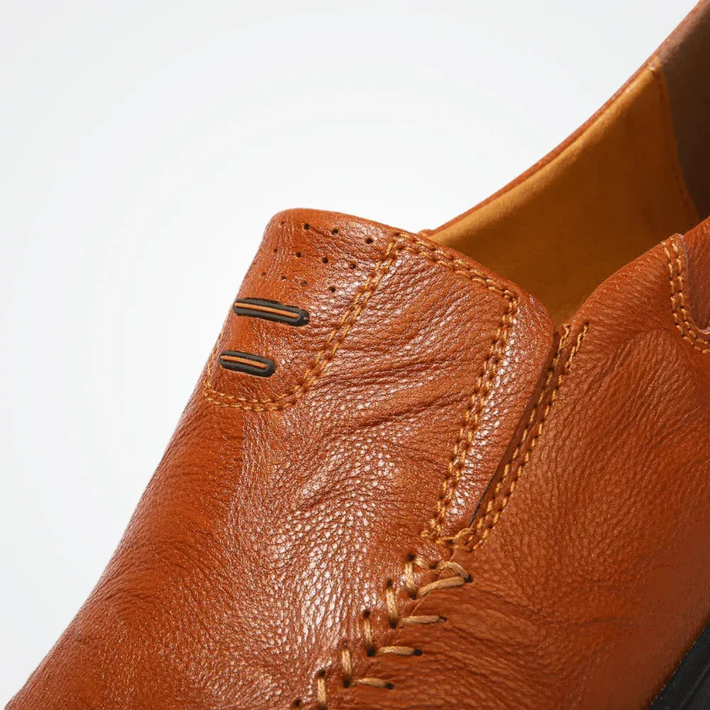 Men's Leather Moccasin Pisa - Pure - PURECLO