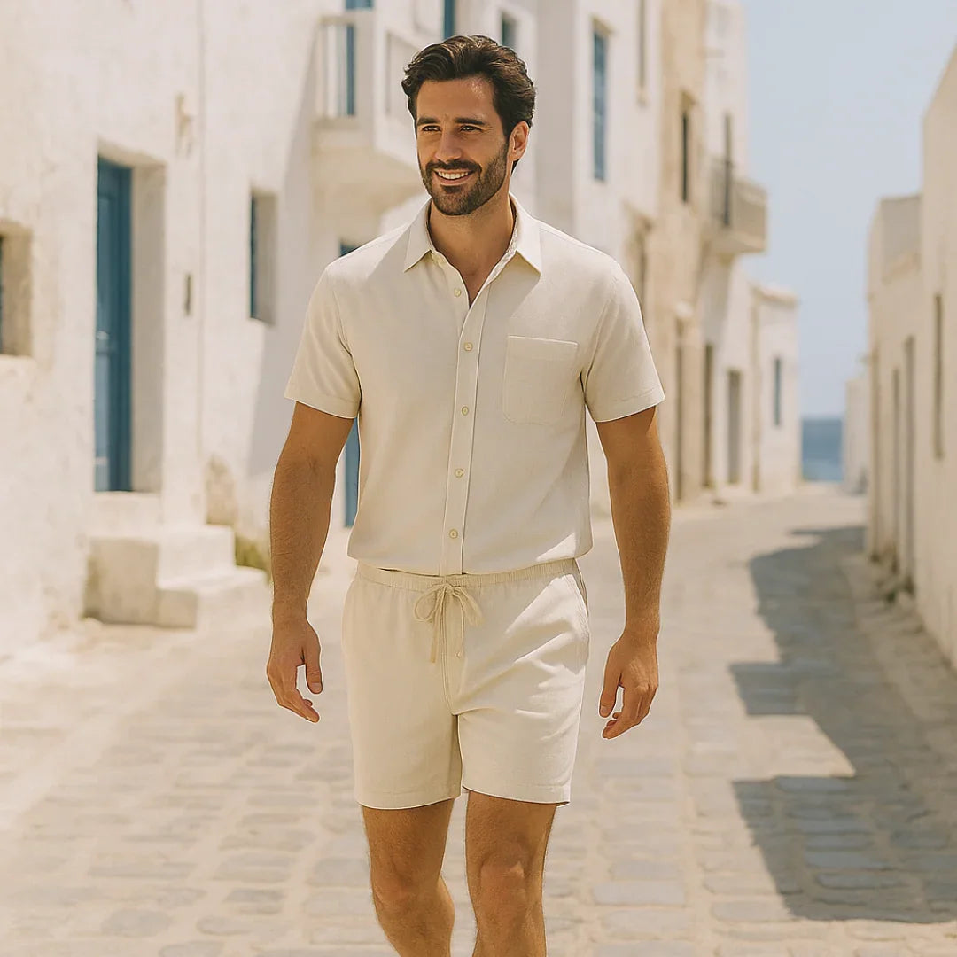 Capri Summer Shirt & Shorts Set