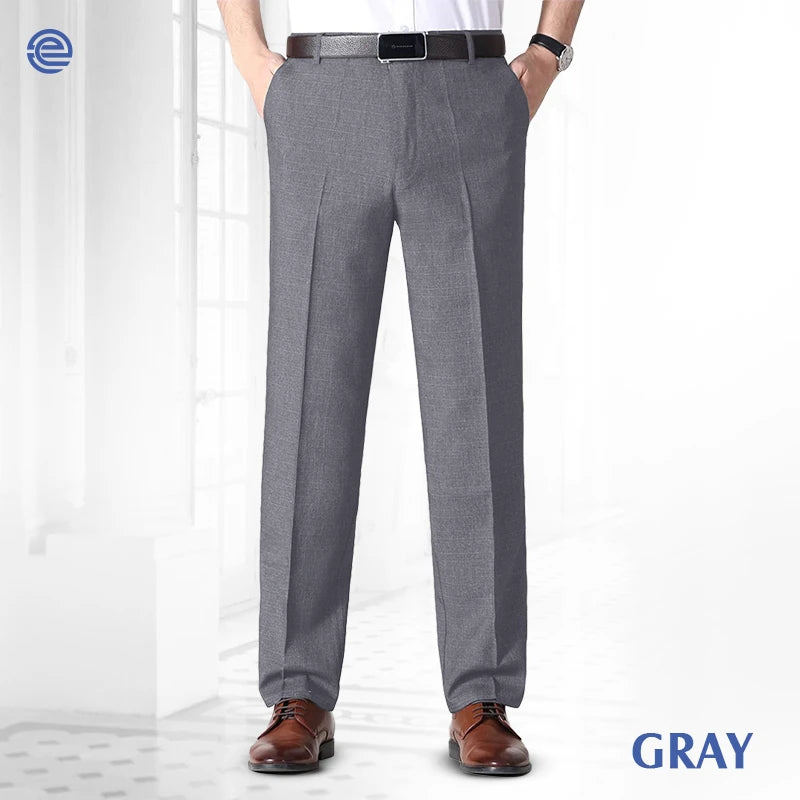 Calça Masculina Social Confortável Cintura Alta Ice Silk