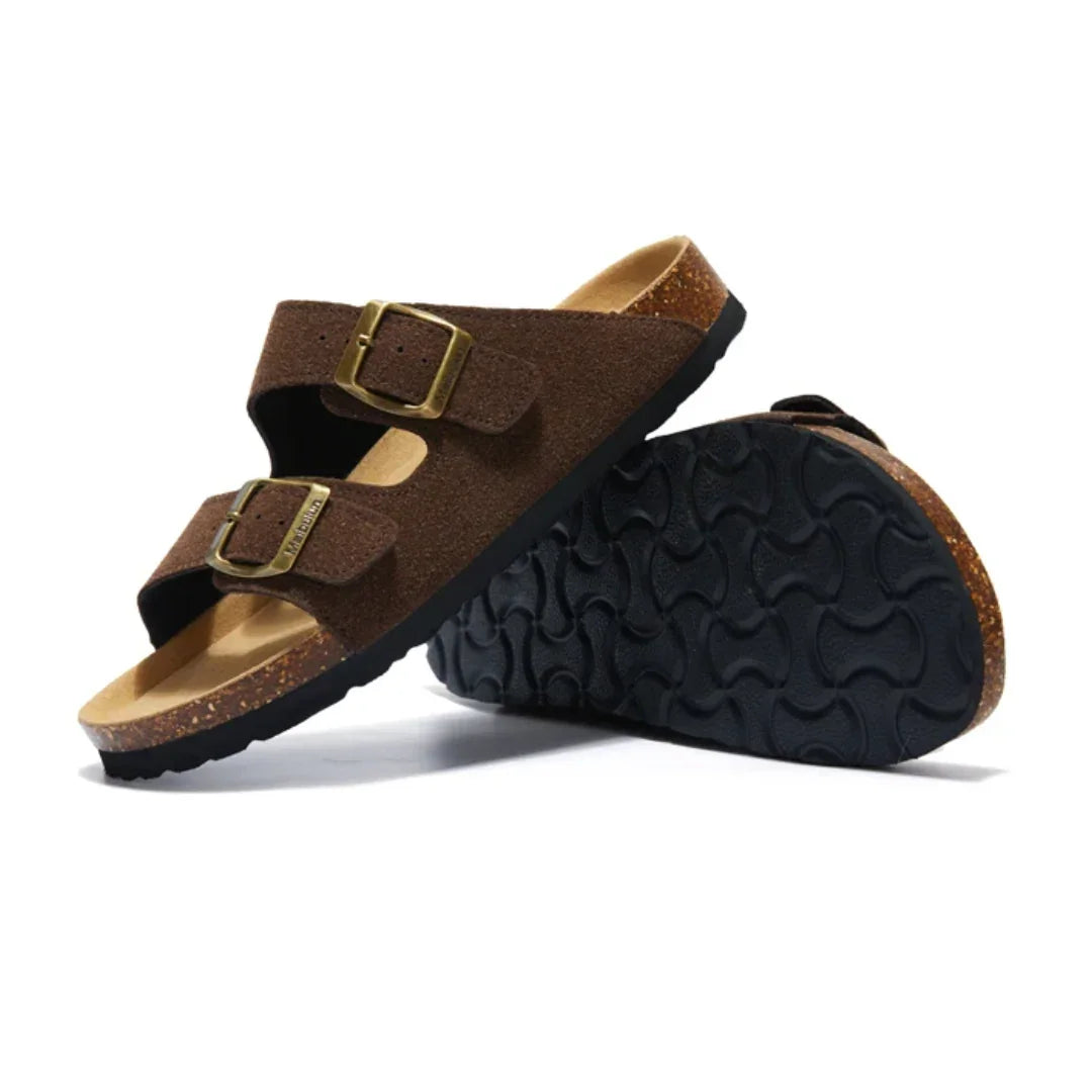Birken California Suede Sandals for Men - Pure - PURECLO