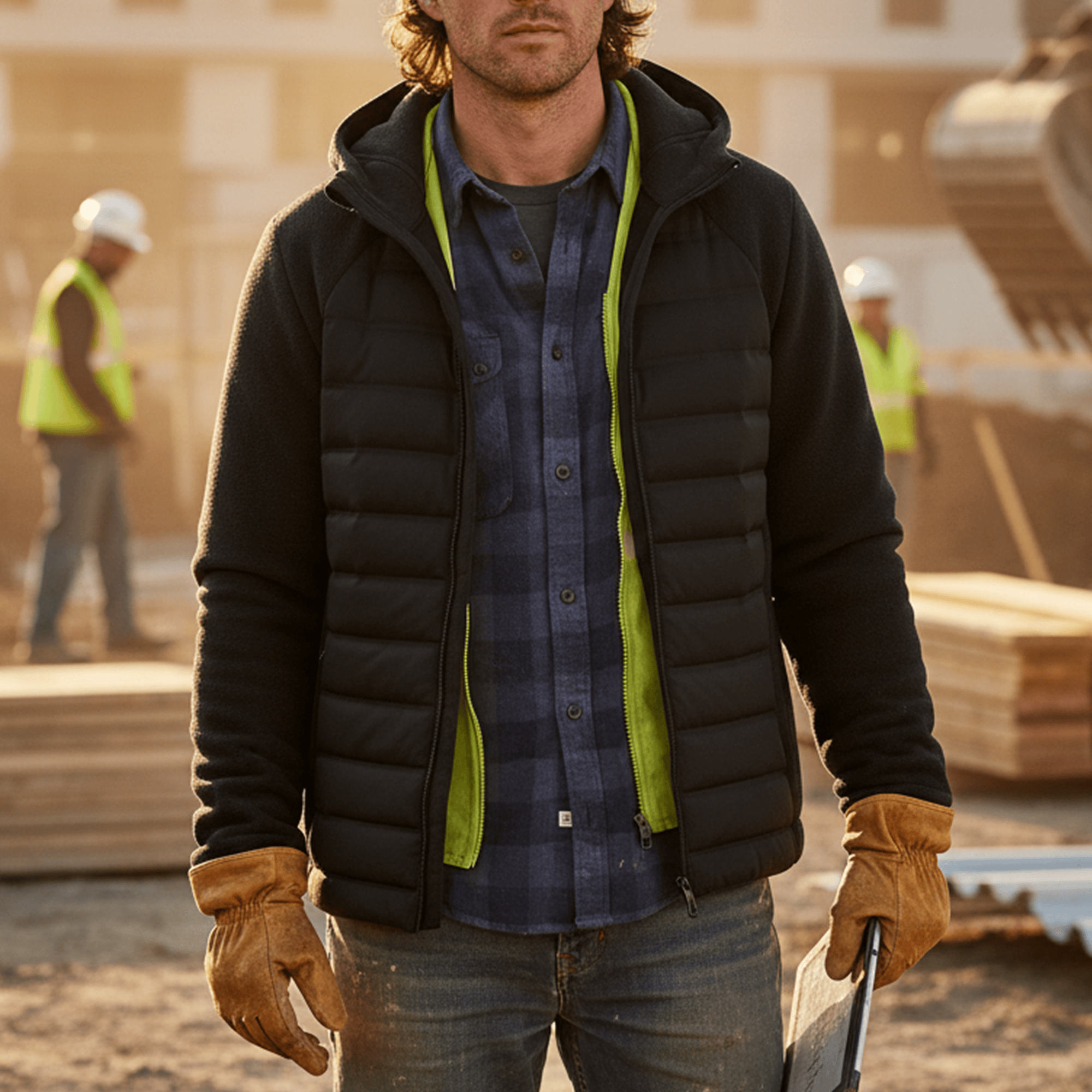 Fleece Down Gilet Jacket