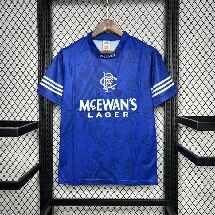 Retro Rangers Home Kit 1994 1996 Football Jersey - PURECLO