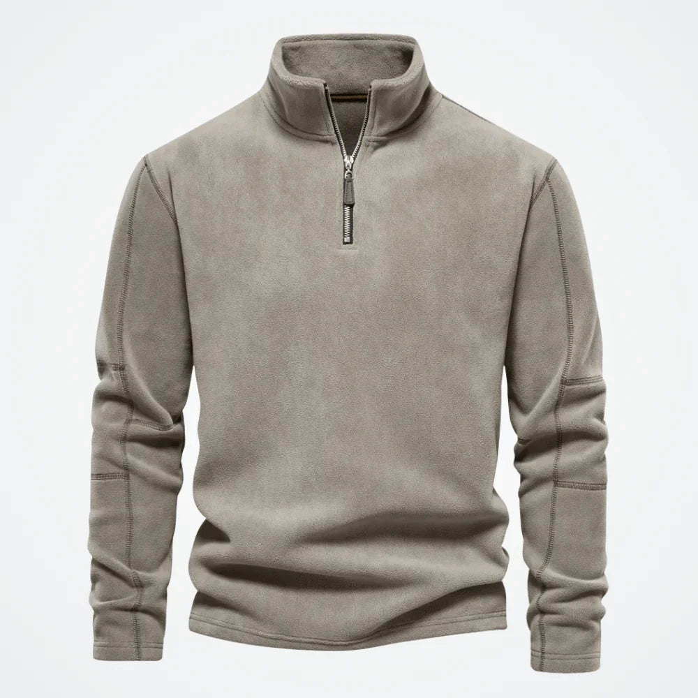 Men's Hoodie with High Collar Tromsø - Pure - PURECLO