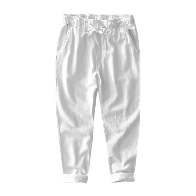 Men's Linen Trousers Filo - Pure - PURECLO