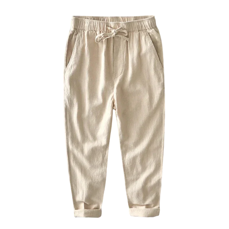 Men's Linen Trousers Filo - Pure - PURECLO