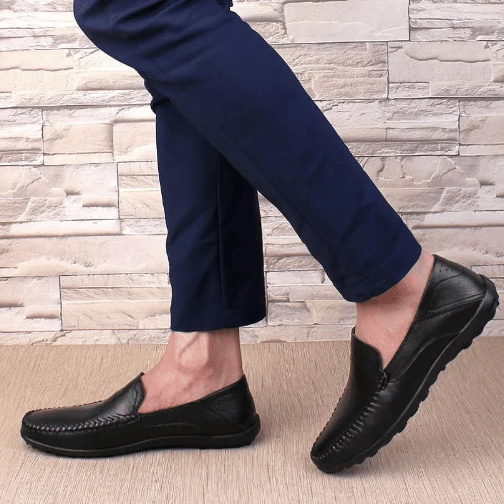 Men's Leather Moccasins Florença - Pure - PURECLO