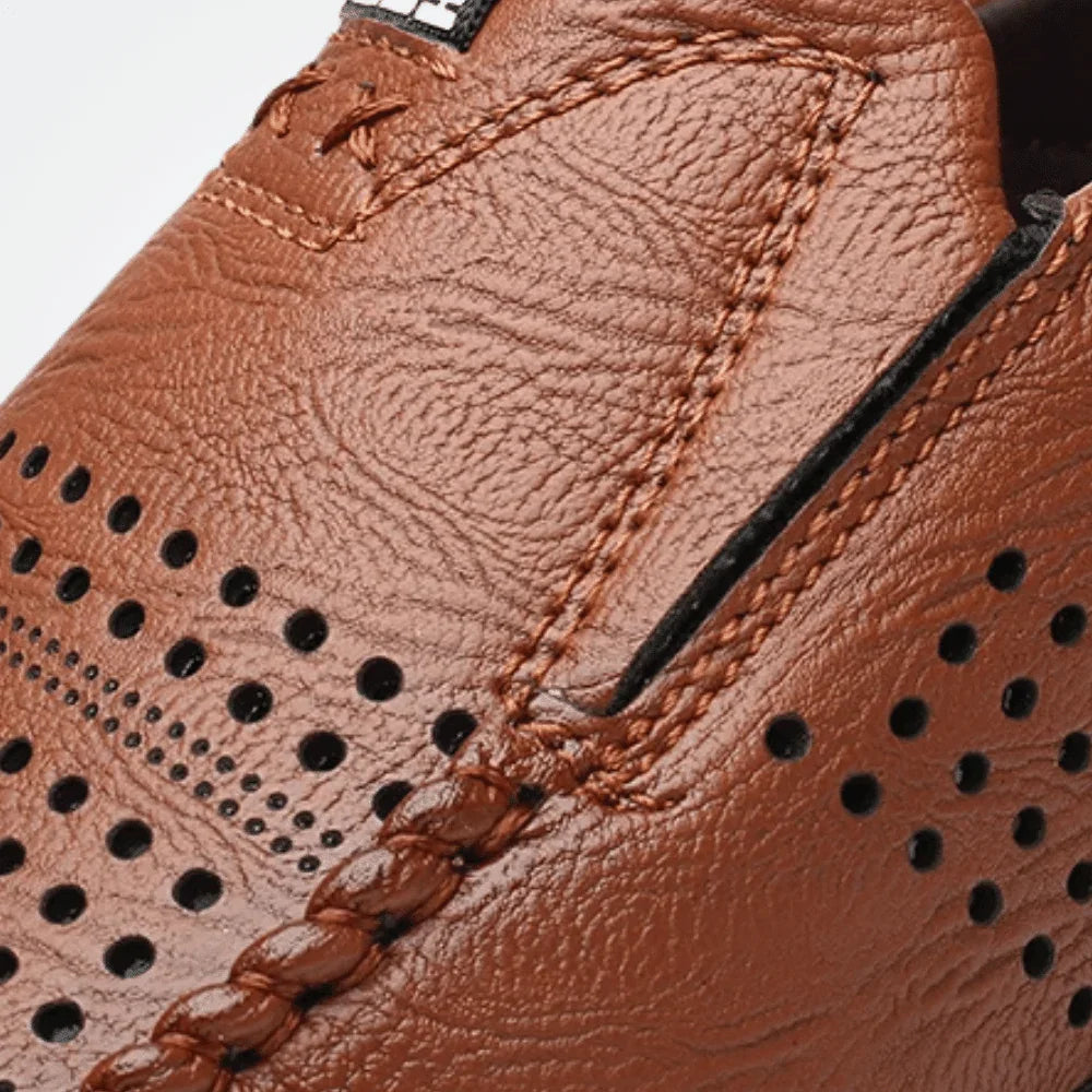 Men's Leather Moccasins Milan - Pure - PURECLO