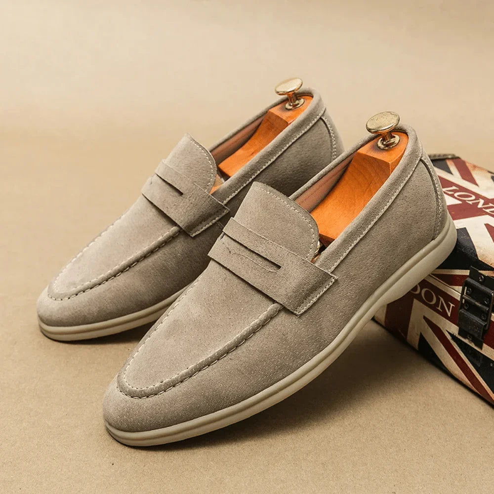 Leather Moccasin Loafer for Men Liverpool - Pure - PURECLO