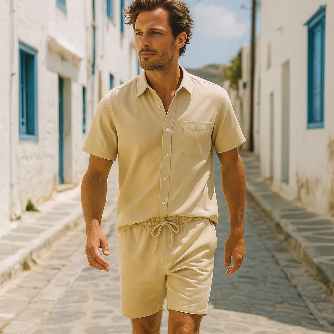 Capri Summer Shirt & Shorts Set - PURECLO
