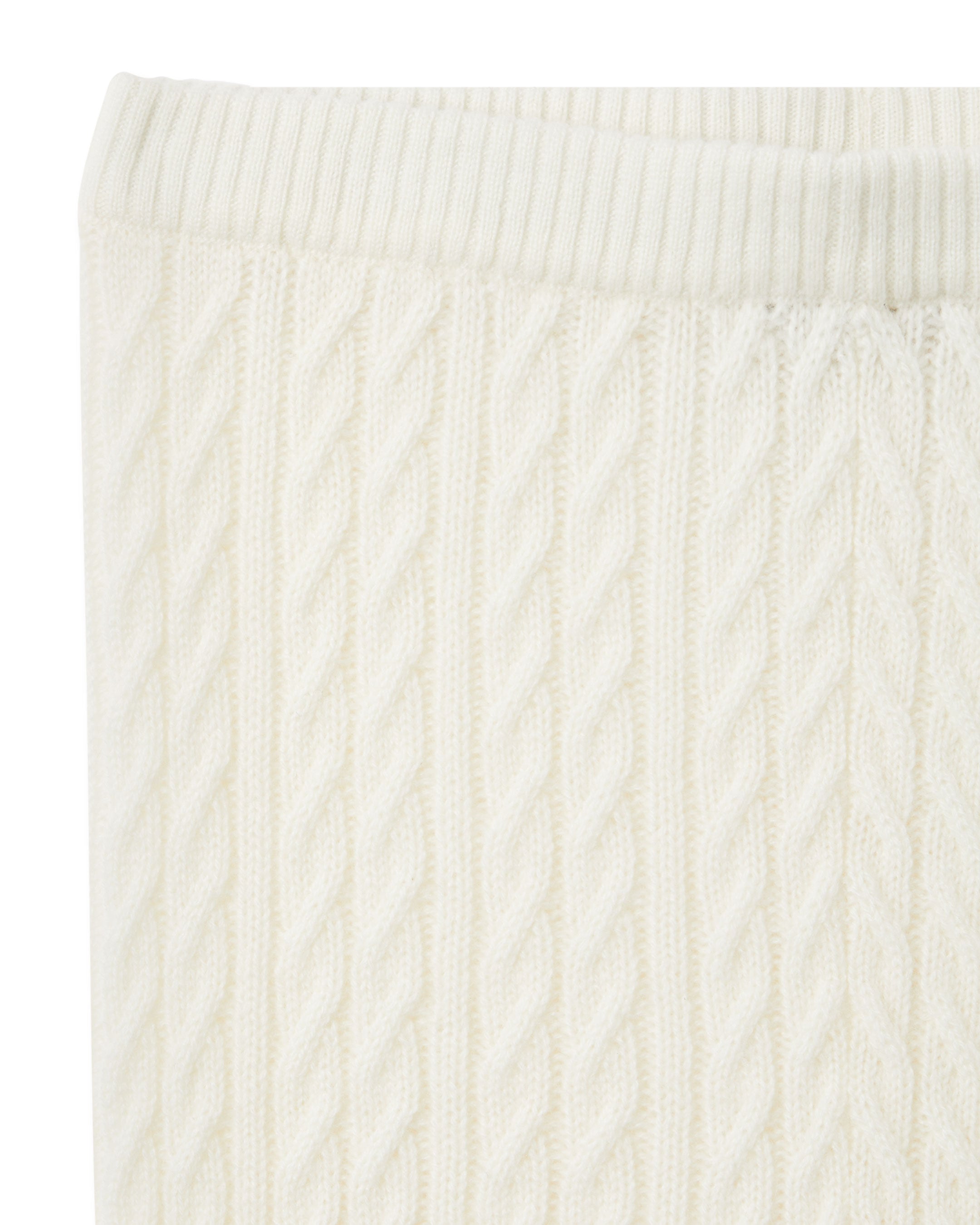 N.Peal Cable Cashmere Leggings New Ivory White