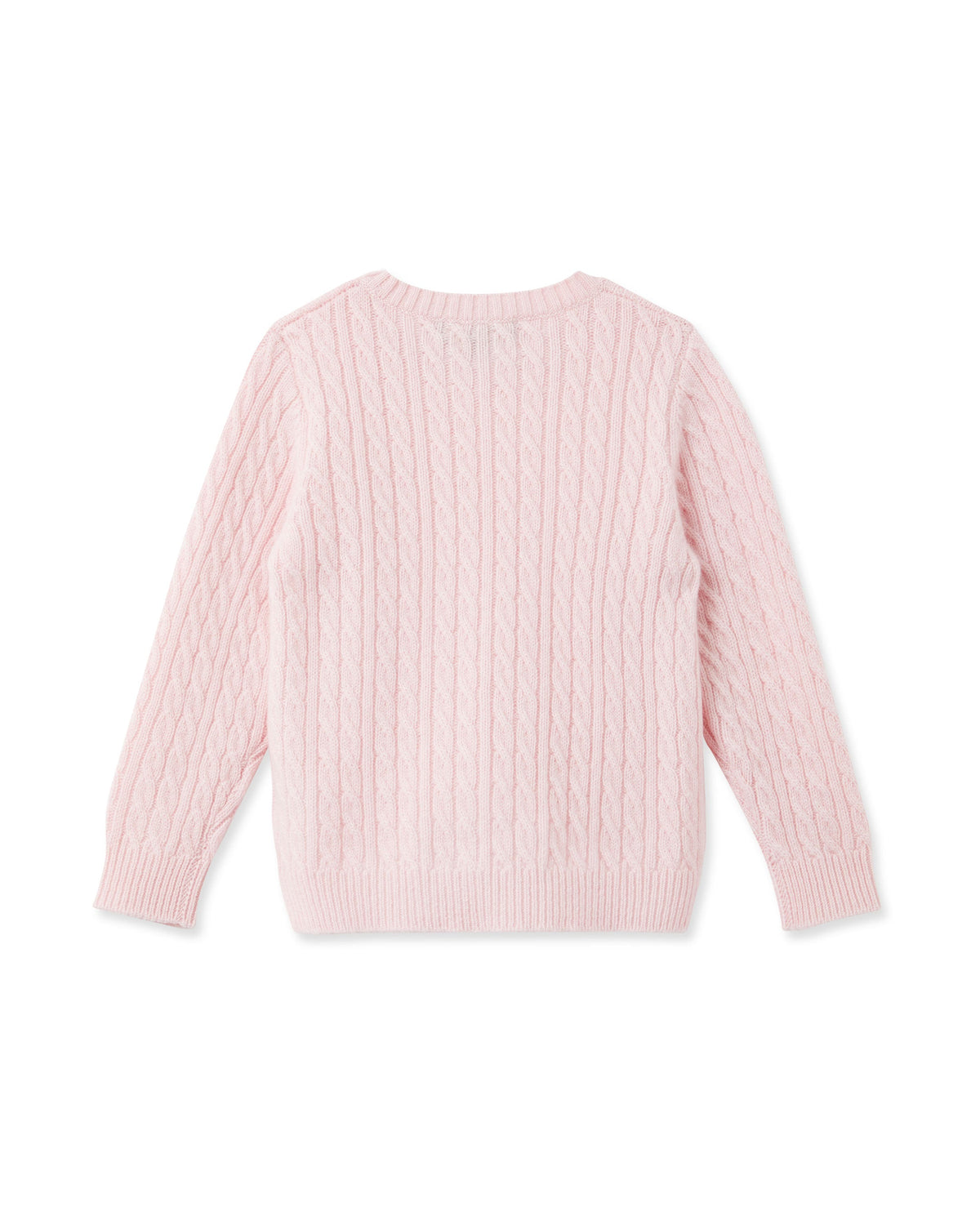 Cable Cashmere Jumper Pale Pink