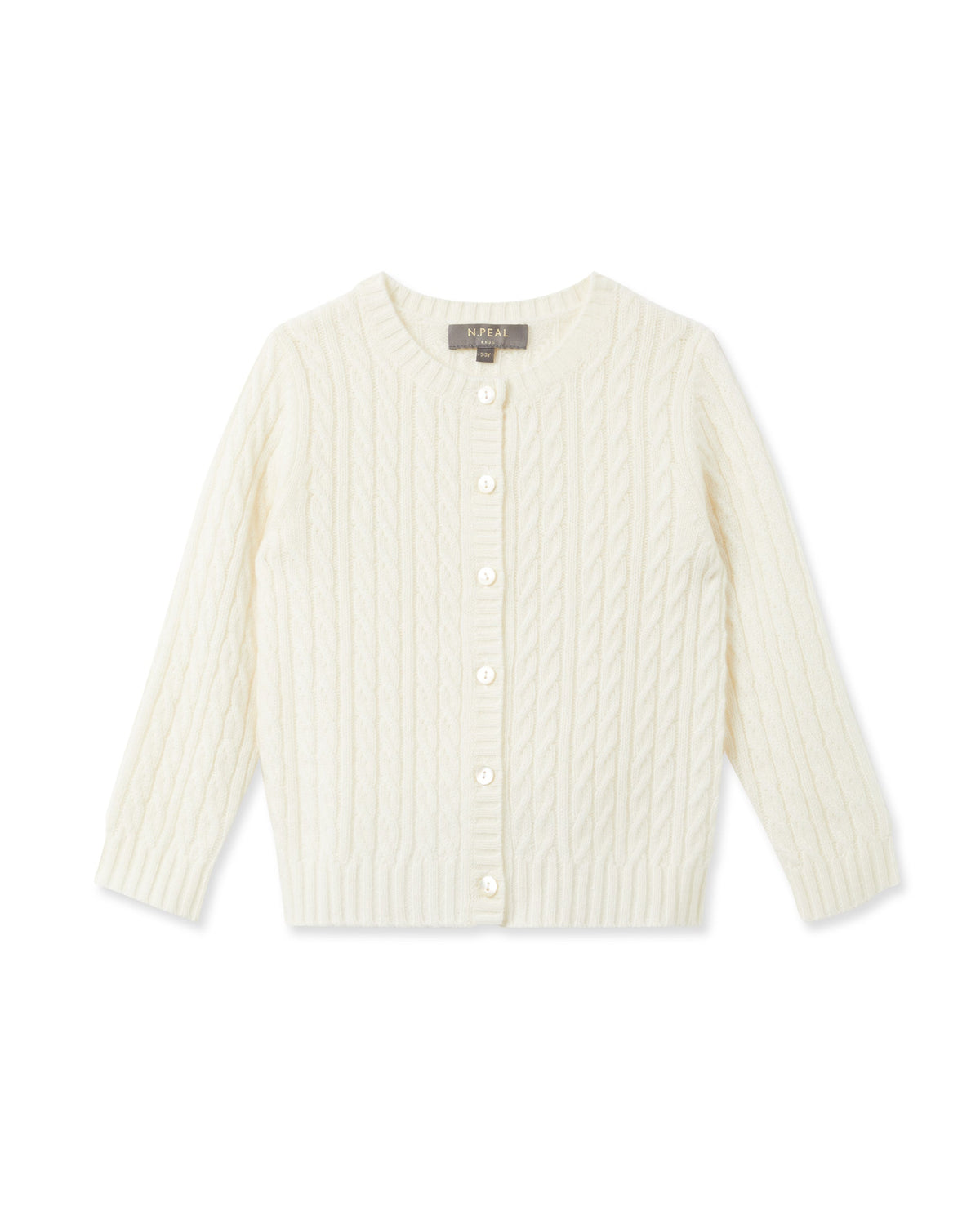 Cashmere Cable Cardigan New Ivory White