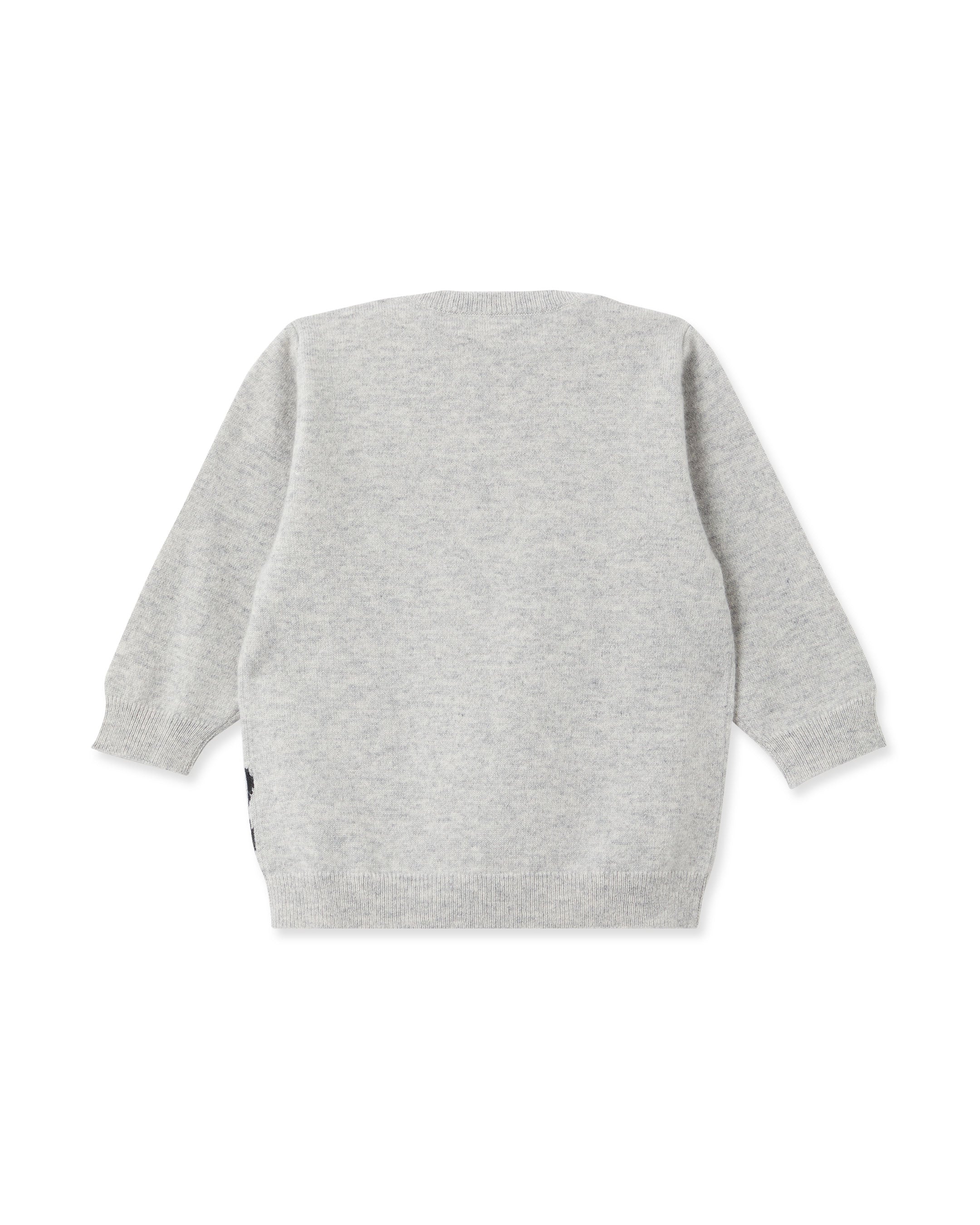 N.Peal Panda Cashmere Jumper Fumo Grey