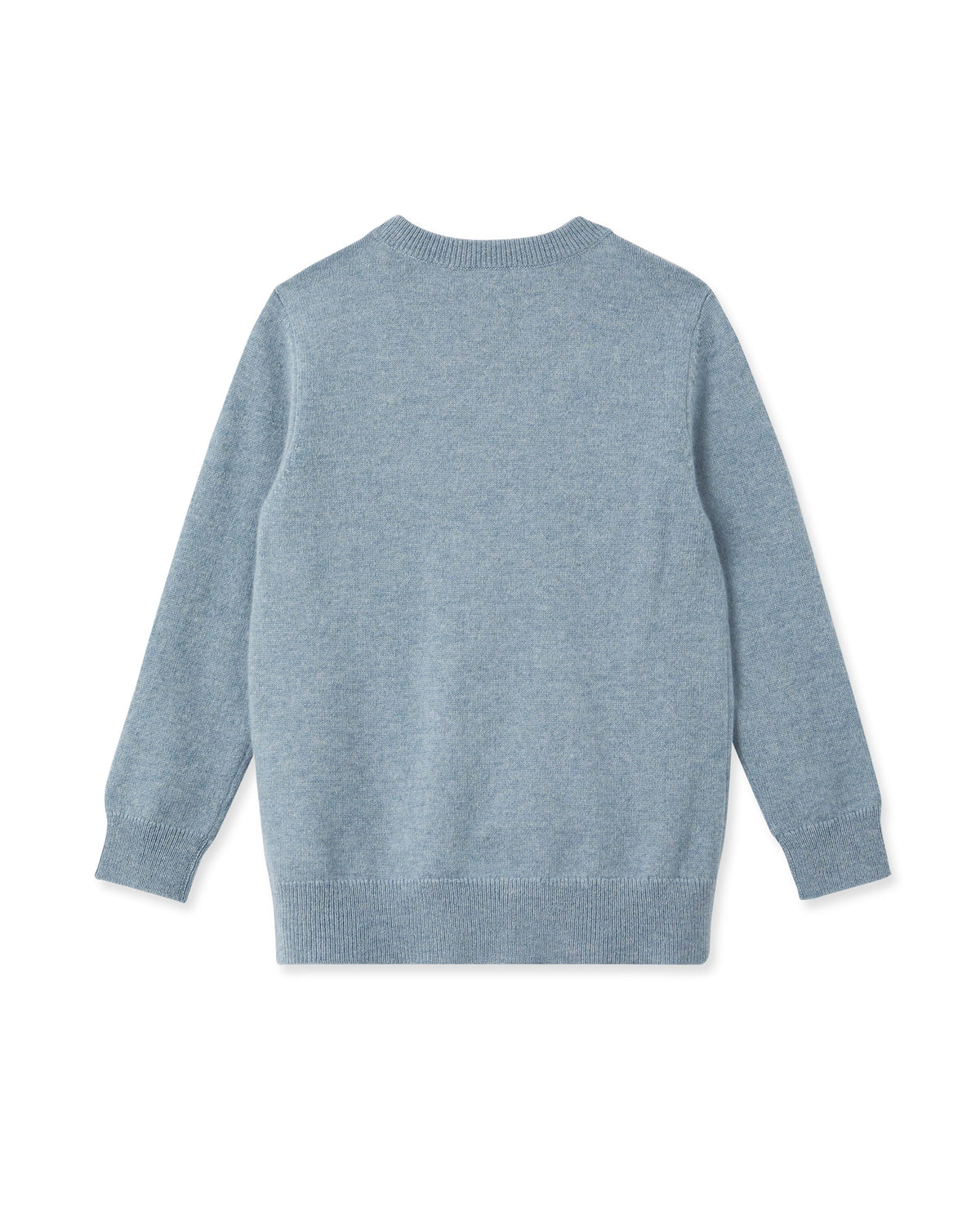 Boys Round Neck Cashmere Jumper Heather Blue