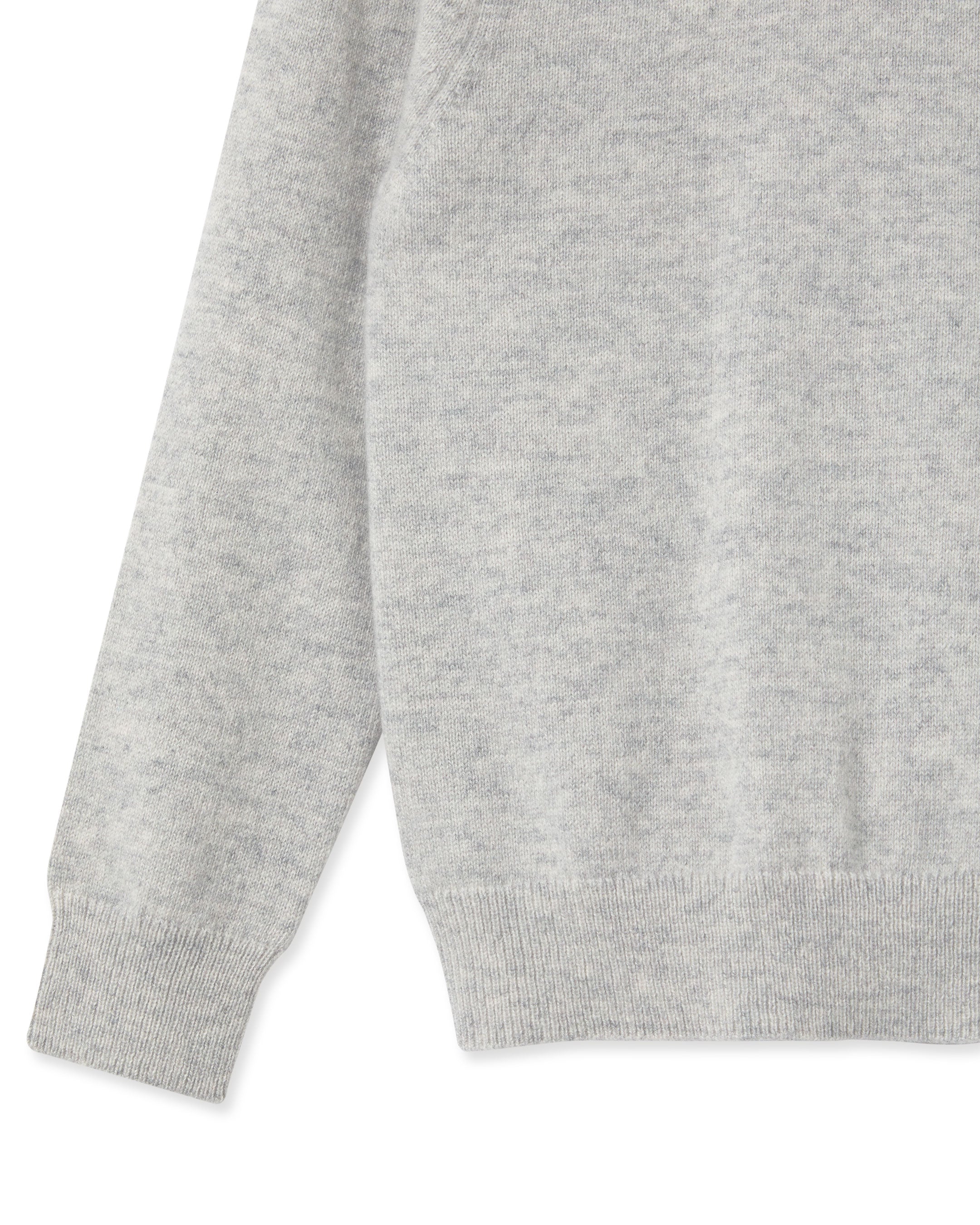 N.Peal Girls Round Neck Cashmere Jumper Fumo Grey