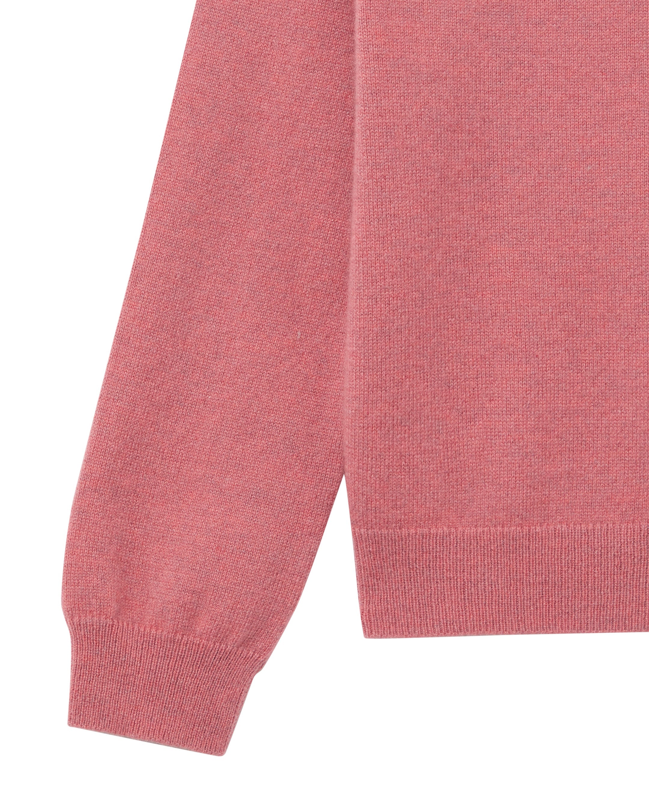 N.Peal Girls Round Neck Cashmere Jumper Heather Pink
