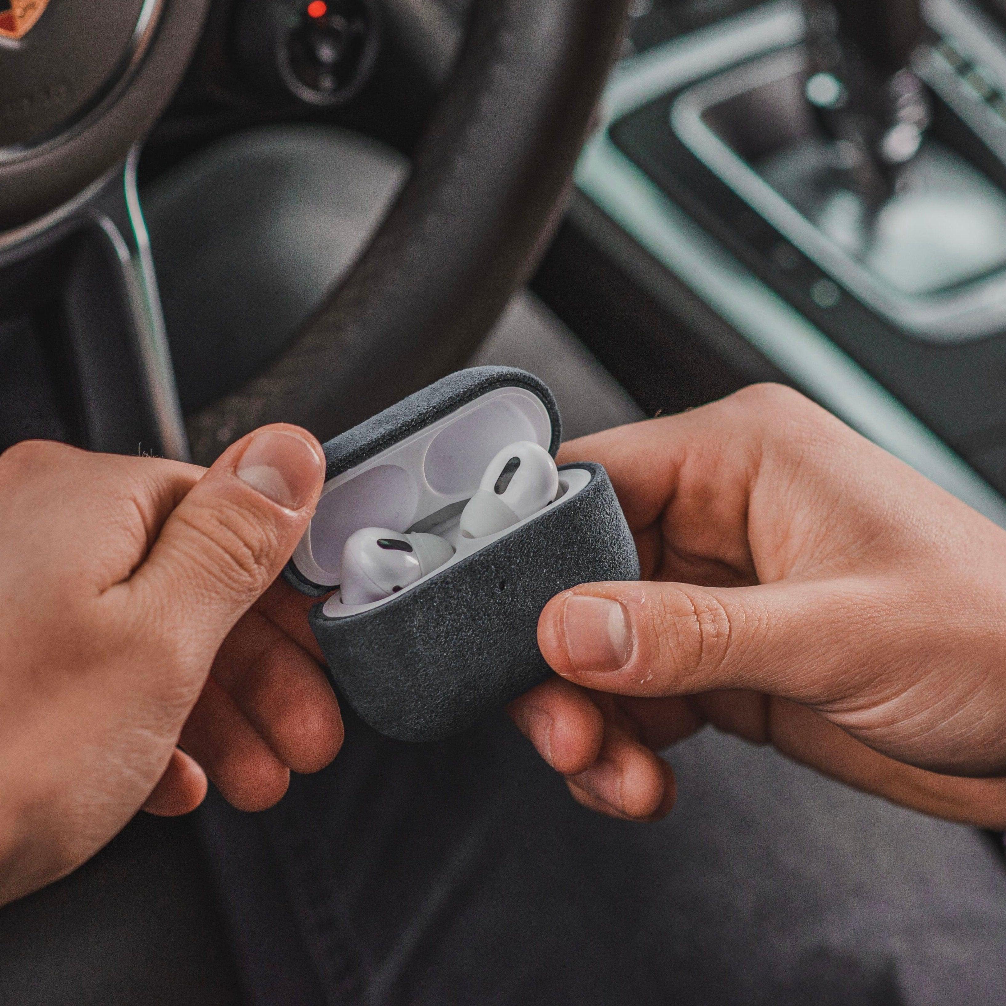 Alcantara Case - AirPods - Space Gray