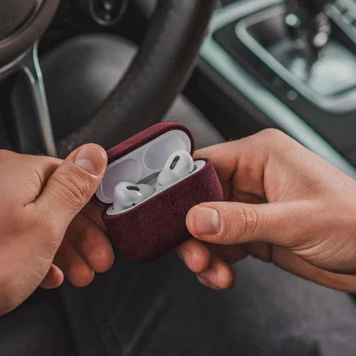 Alcantara Case - AirPods - Wine