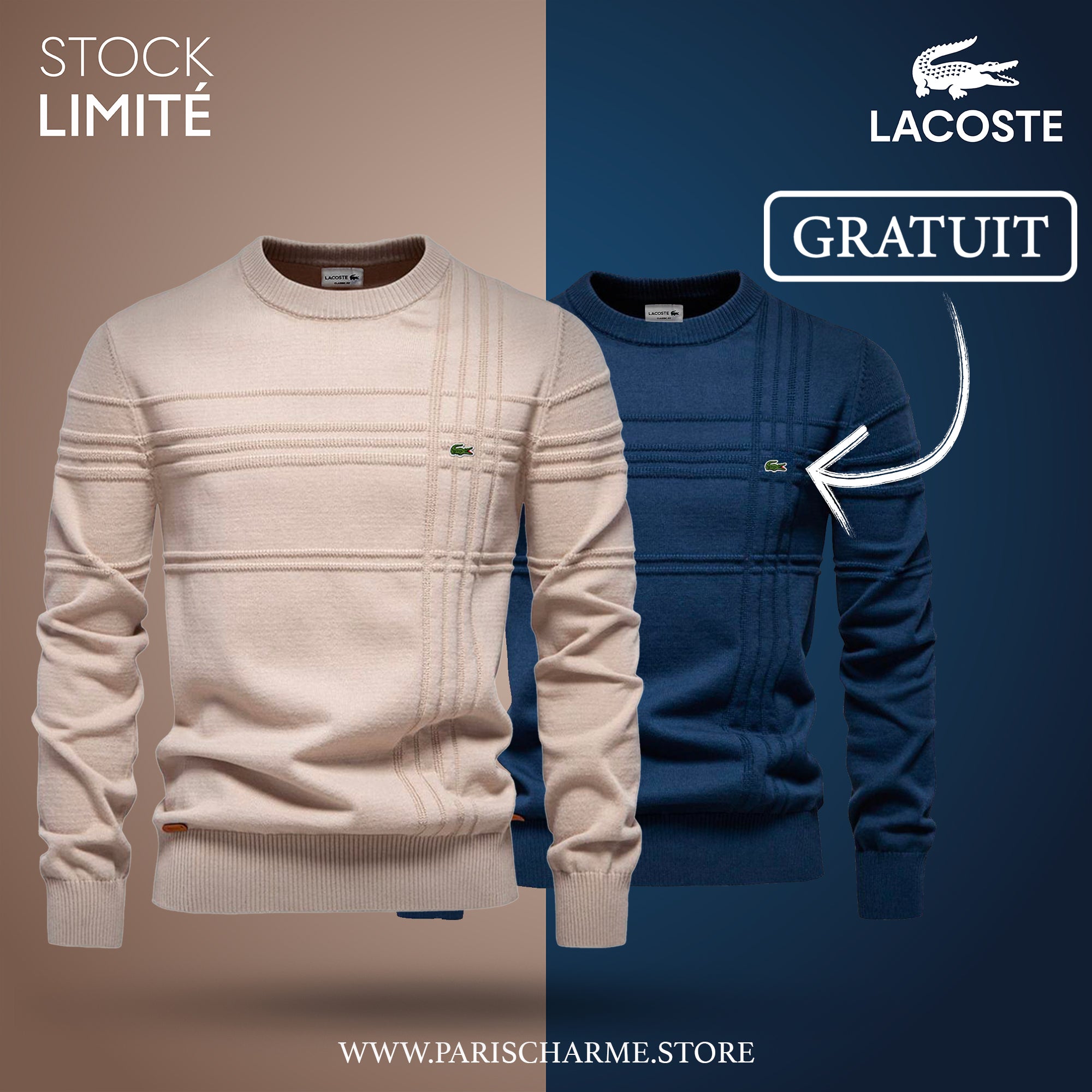 Pull Homme Texturé LC™ 1+1 (DÉSTOCKAGE) - PURECLO