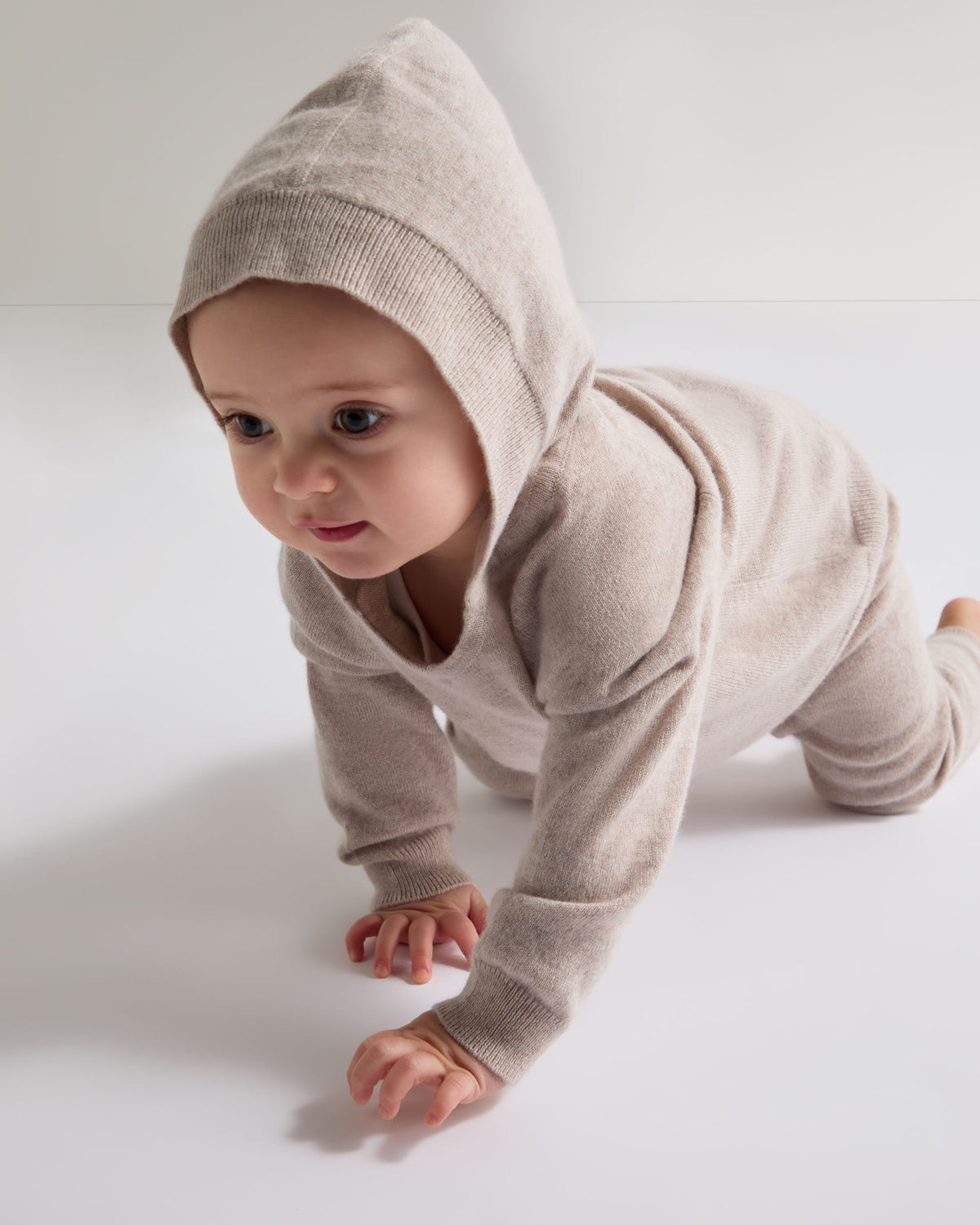 Cashmere Hoodie Oatmeal Brown